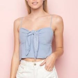 Brandy Melville Sasha tie front tank top
